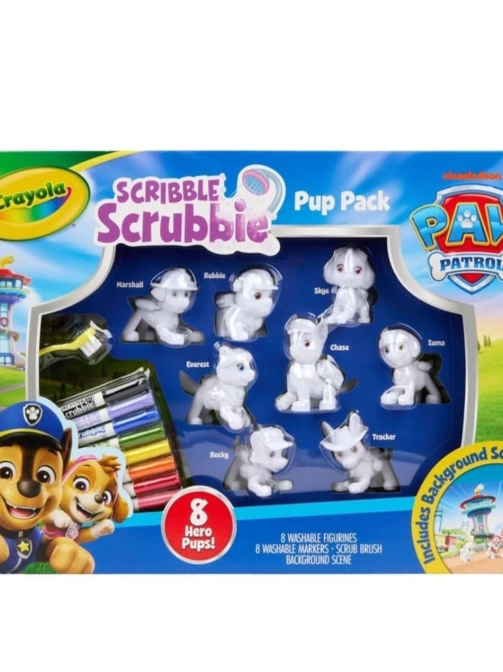 Crayola Scribble Scrubbie Pup Pack — White Paw Patrol Puppies